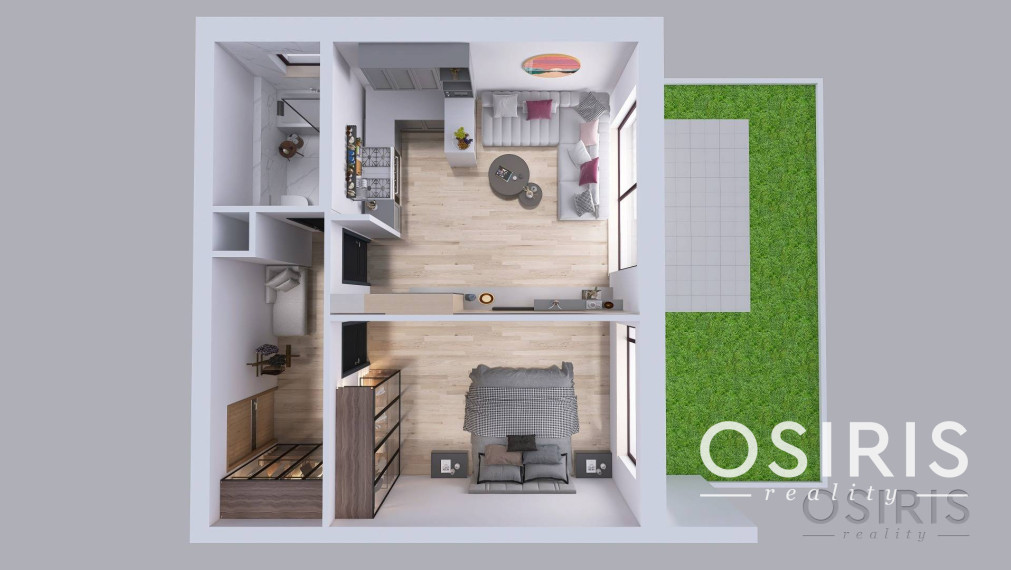 Zariadený 2i byt so záhradou 198m2, novostavba 2016, 1x parkovanie