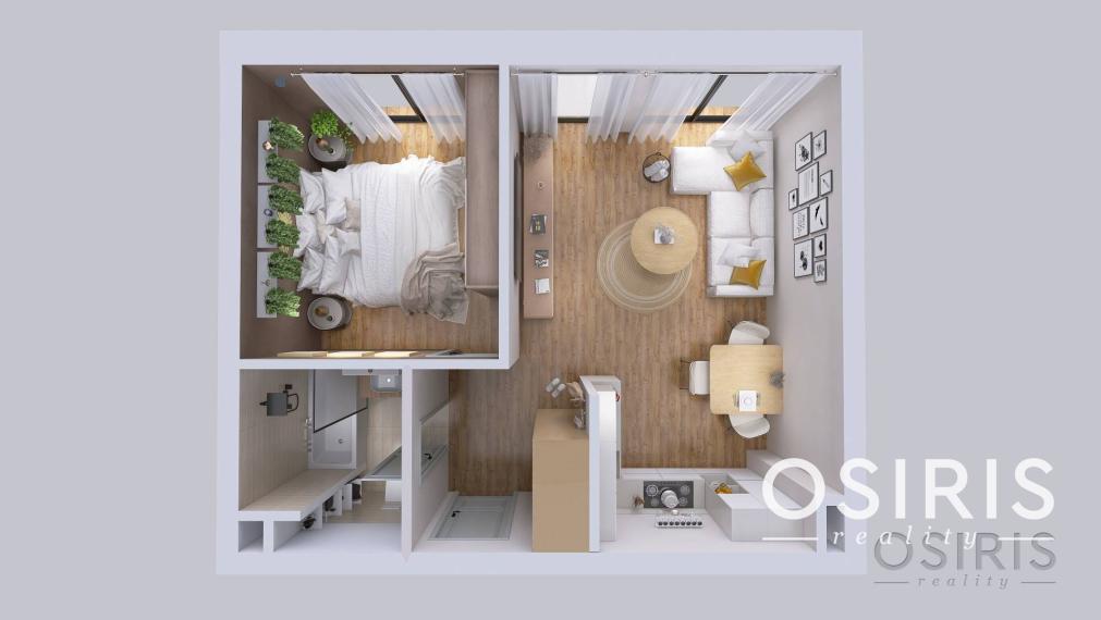 2i byt v štandarde, balkón 11.99 m2, 1x parkovacie miesto, Rovinka