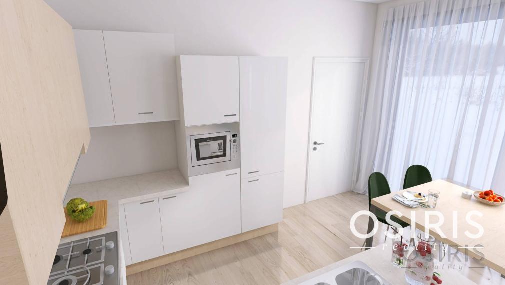 2i byt, novostavba 2023, balkón 11.99m2, 1x parkovacie miesto, pivnica