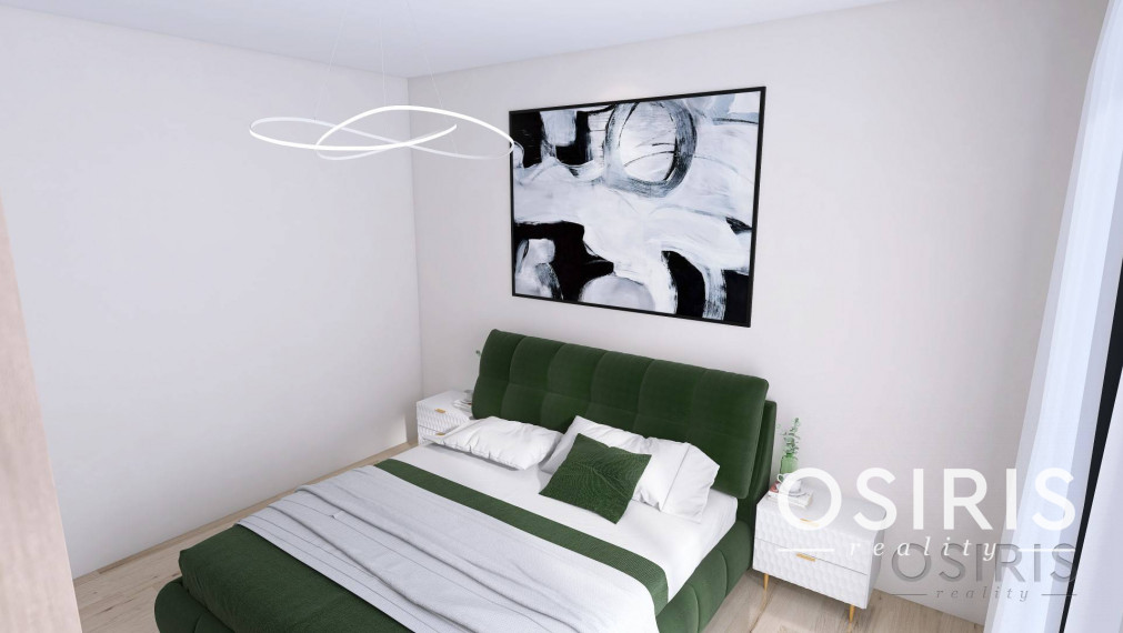 2i byt, novostavba 2023, balkón 11.99m2, 1x parkovacie miesto, pivnica