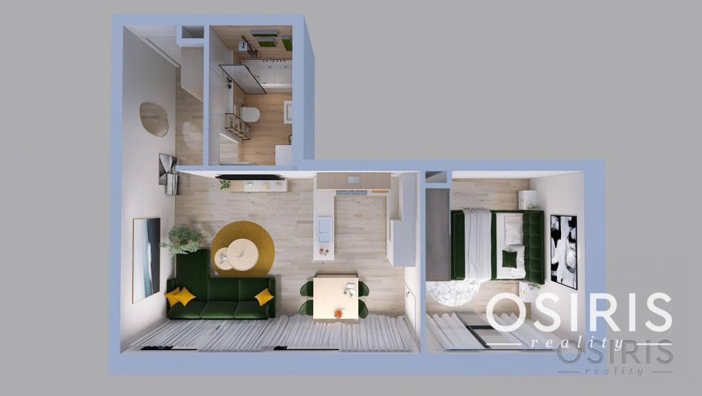 2i byt, novostavba 2023, balkón 11.99m2, 1x parkovacie miesto, pivnica