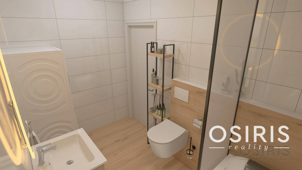 2i byt, novostavba 2023, balkón 11.99m2, 1x parkovacie miesto, pivnica