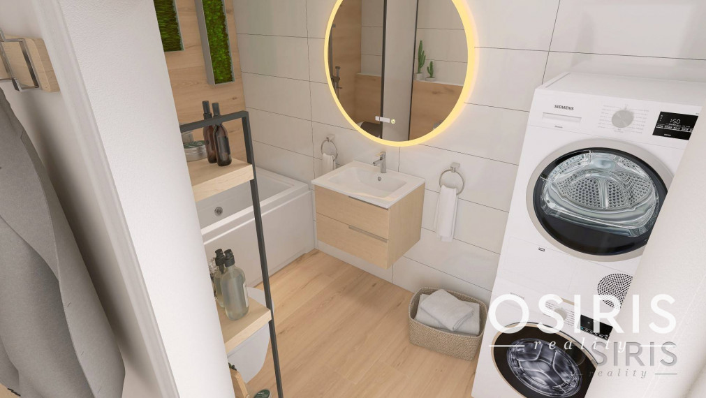 2i byt, novostavba 2023, balkón 11.99m2, 1x parkovacie miesto, pivnica