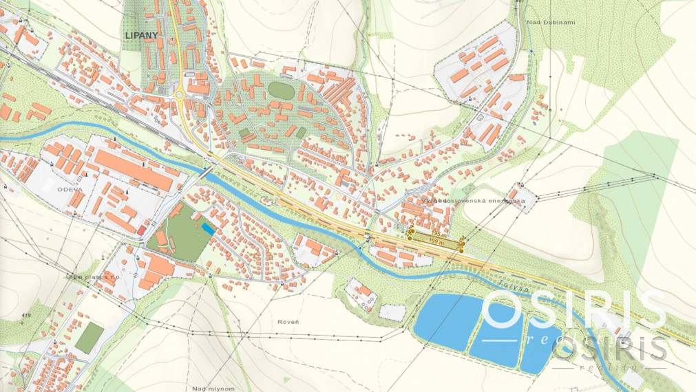 Stavebný pozemok v blízkosti centra obce Lipany, 5802 m2