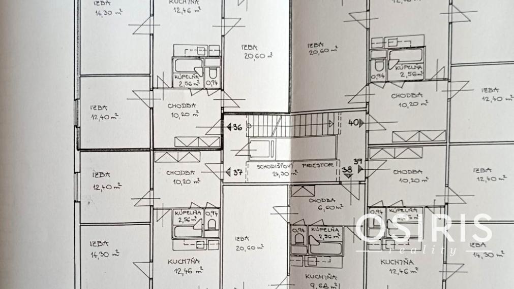PREDANÝ: 3i byt (72m2) so samostatnými izbami v obľúbenej časti sídliska Mier, ulica Trieda 1. mája, Spišská Nová Ves