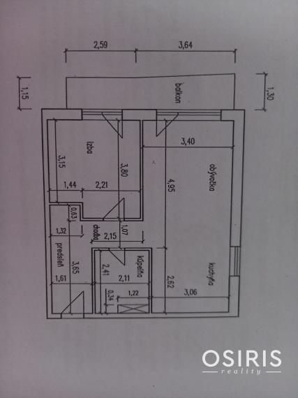 Výhodná ponuka! Kompletne zariadený 2 izb. byt s parkovacím miestom a pivničnou kobkou v cene