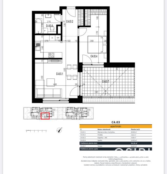 Exkluzívny strešný byt s veľkou slnečnou terasou - skolaudované