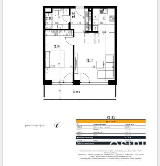 Slnečný 2 izbový byt v štandarde s veľkou loggiou