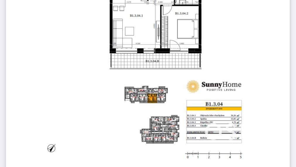 Krásny, svetlý 2 izbový byt v štandarde