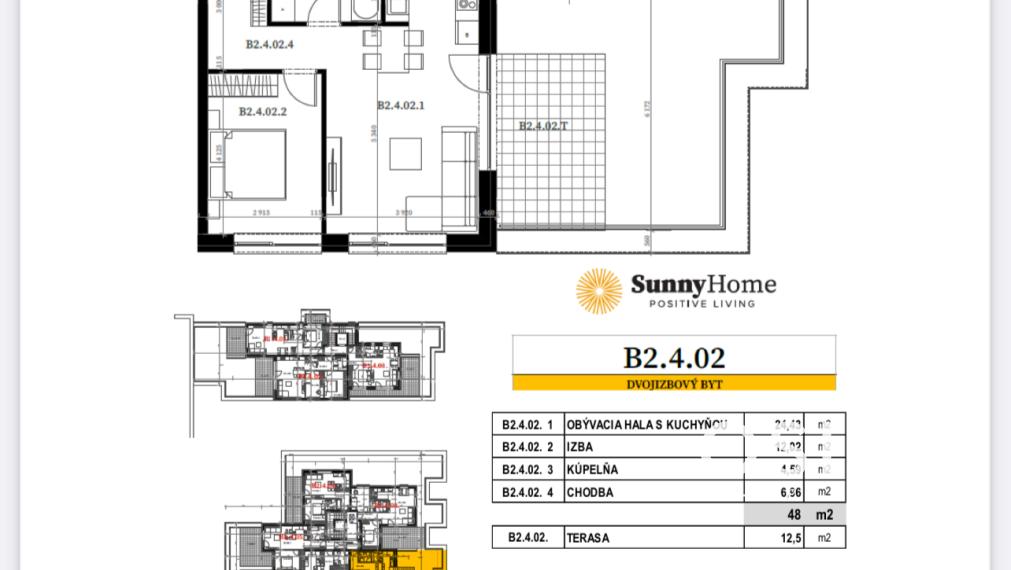 Krásny, strešný 2 izbový byt s veľkou, slnečnou terasou