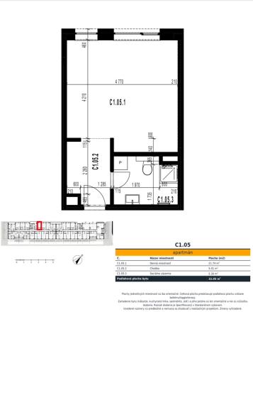 Skolaudovaný, praktický 1 izbový byt v štandarde