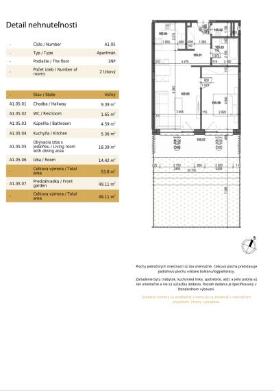 Slnečný 2 izb. byt s predzáhradkou a výhľadom na Bratislavu
