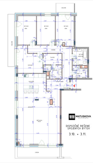 Winehills - krásny, 157 m2 veľký 5 izb. byt v top lokalite