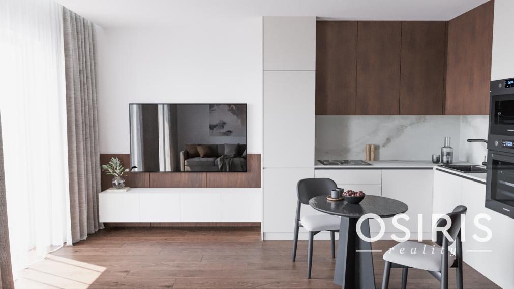 1-izbový byt s terasou v projekte VERDENA, r. 2025, zariadený v štandarde