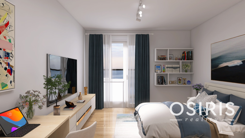 Luxusný apartmán s výhľadom na more v exkluzívnom hoteli v meste Batumi, bazén na streche hotela