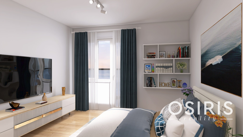 Luxusný apartmán s výhľadom na more v exkluzívnom hoteli v meste Batumi, bazén na streche hotela