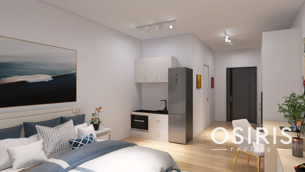 Luxusný apartmán s výhľadom na more v exkluzívnom hoteli v meste Batumi, bazén na streche hotela