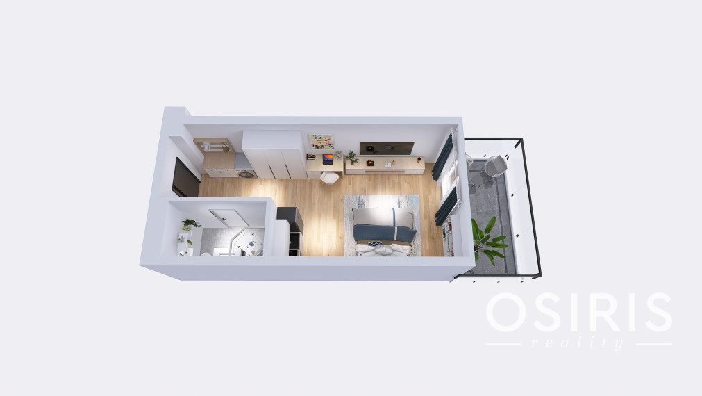 Luxusný apartmán s výhľadom na more v exkluzívnom hoteli v meste Batumi, bazén na streche hotela