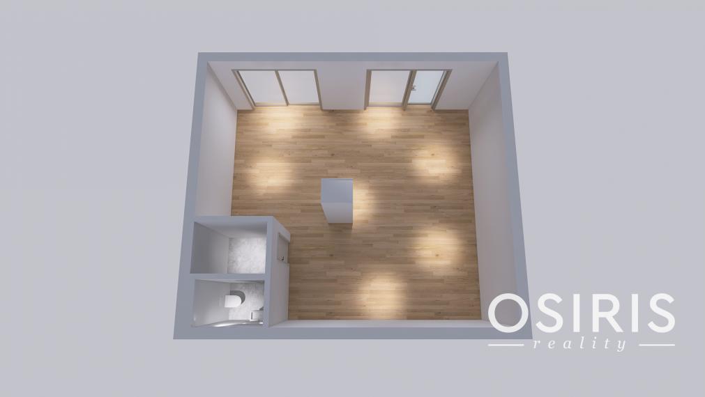 Klimatizovaný obchodný priestor 52,51 m2, novostavba 2024, 2x parkovacie miesto, Ovocné Sady