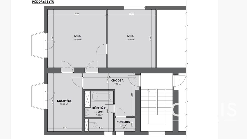 2-izbový byt + samostatná kuchyňa, 2x balkón, Banícka ul.