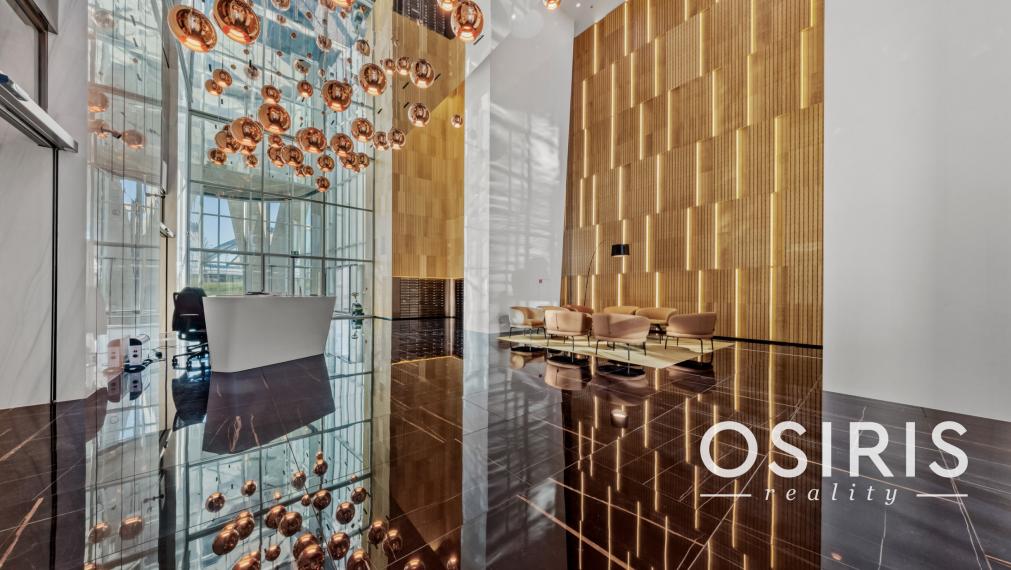 Klimatizovaný 2 izbový byt s terasou v Eurovea Tower, 1x parkovanie