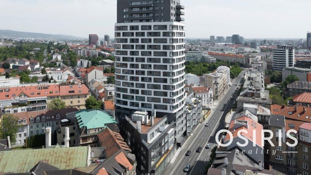 Klimatizovaný 2i byt s balkónom a s výhľadom na hrad, novostavba 2020