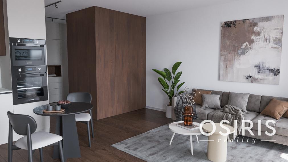 1-izbový byt s terasou v projekte VERDENA, r. 2025, zariadený v štandarde