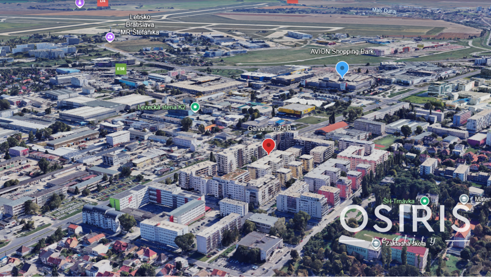 Na prenájom klimatizovaný 2i byt s balkónom, Ružinov, parkovanie