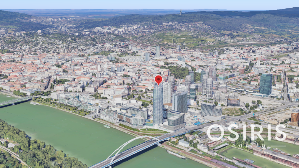 Klimatizovaný kancelársky priestor v Eurovea Tower, 1x parkovanie