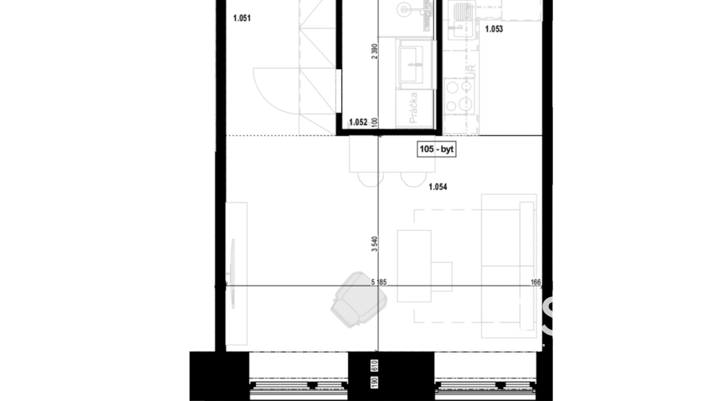Zariadený 1i byt s terasou a predzáhradkou vo vyhľadávanej lokalite, Nálepkova ul. Lipt. Mikuláš - Tri Háje