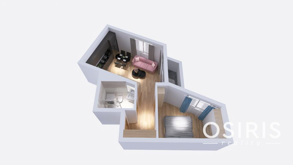 Na prenájom, klimatizovaný 2i byt s balkónom, novostavba 2016, parkovacie miesto