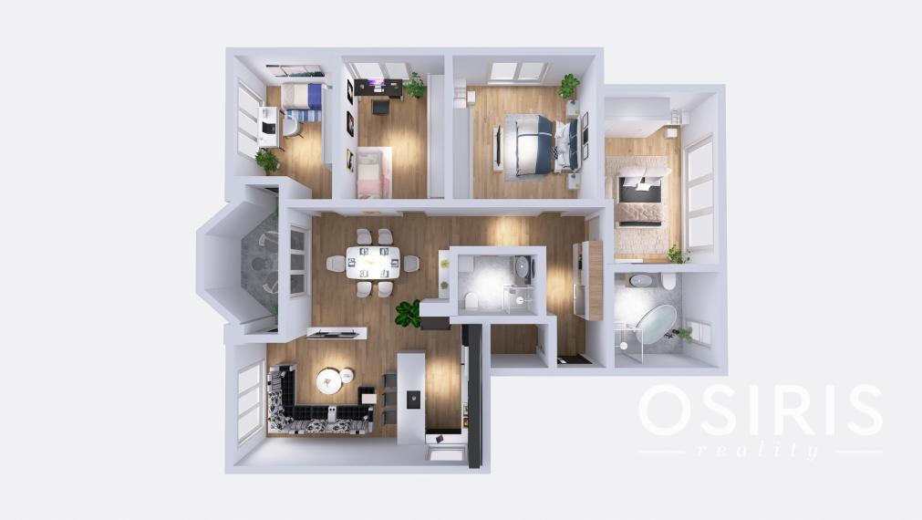 Nadštandardný klimatizovaný 5i byt 160 m2 + záhrada 100 m2, Holubyho ul.