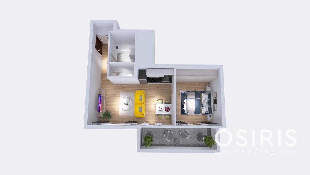 Klimatizovaný 2i byt s balkónom v novostavbe Jarabinky, novostavba 2020