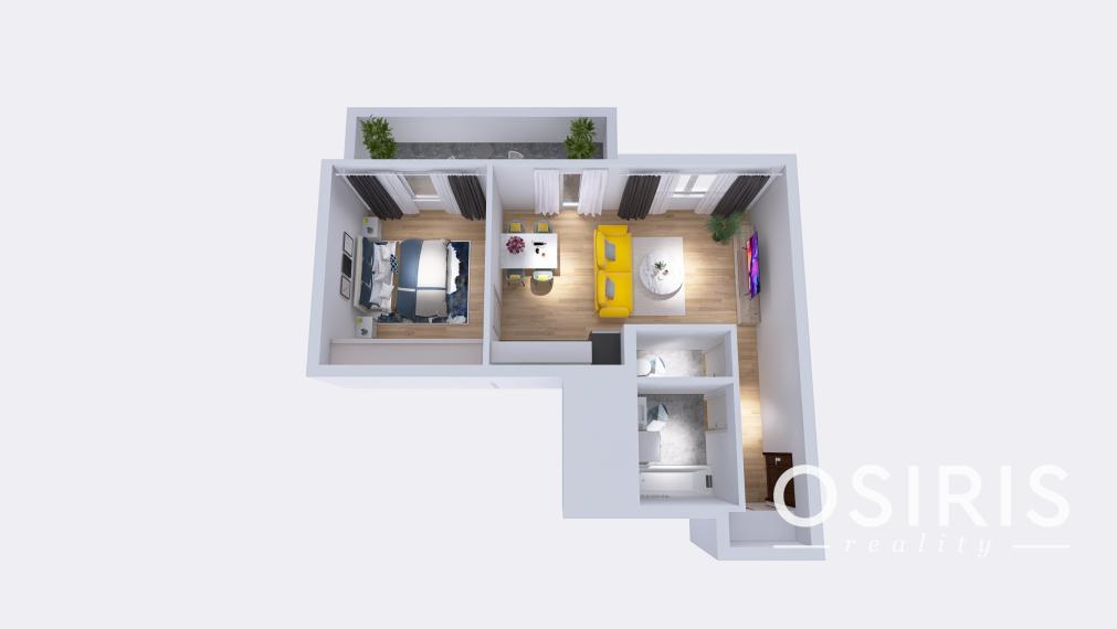 Klimatizovaný 2i byt s balkónom v novostavbe Jarabinky, novostavba 2020