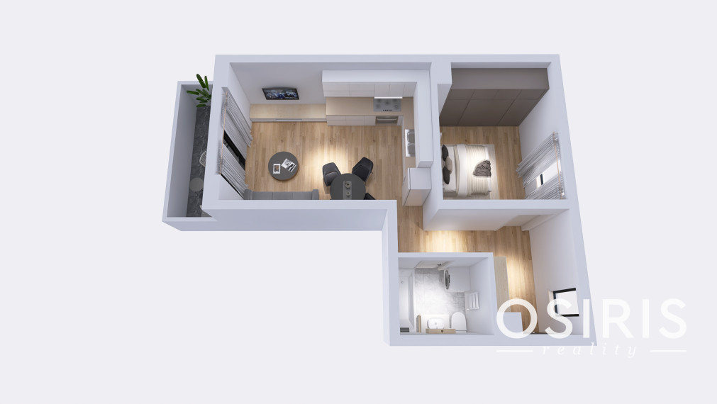 Na prenájom zariadený 2-izbový byt v novostavbe Agáty, Dúbravka