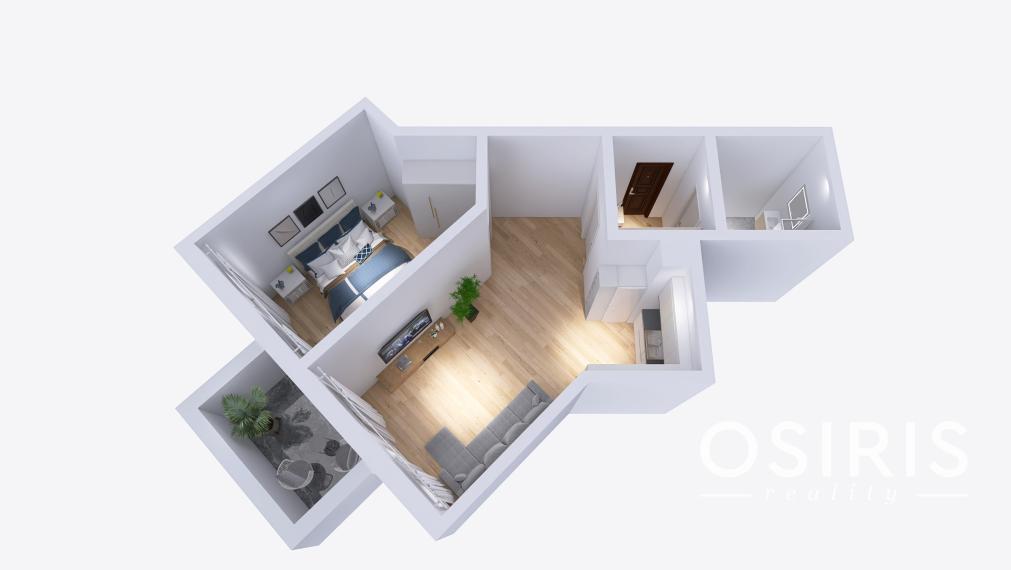 Klimatizovaný 2i byt s balkónom, novostavba 2019, parkovacie miesto