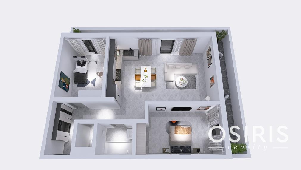 Klimatizovaný 3i byt v novostavbe z r. 2026, terasa 24 m2, 1 x parkovanie