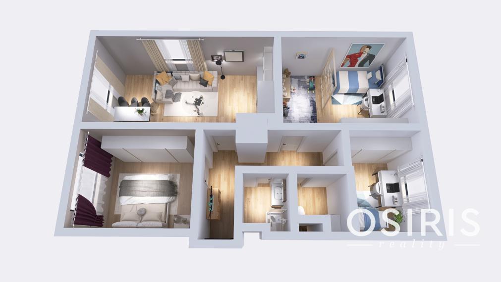 Priestranný 4 izbový byt, po kompletnej rekonštrukcii z r. 2026, Americká ul.