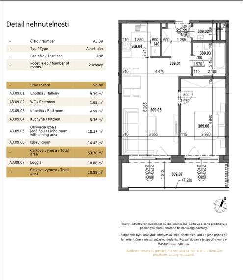 Skolaudované - 2 izb.byt s veľkým balkónom a krásnym výhľadom na Bratislavu