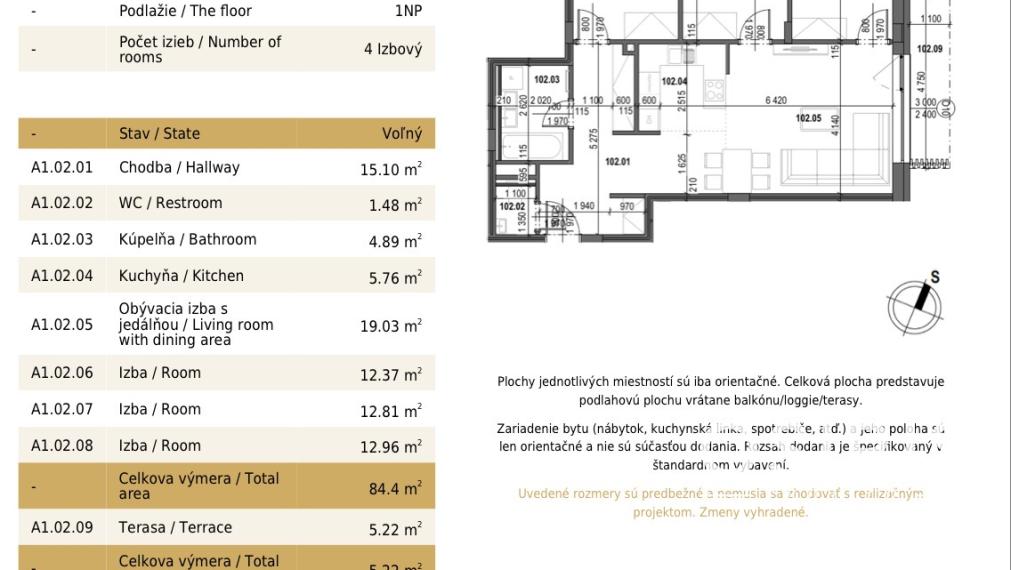 Skolaudované - 4 izb. byt s veľkou predzáhradkou - Winehills