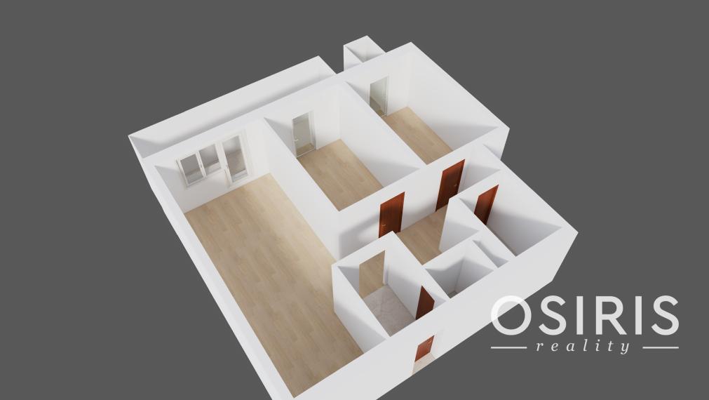 Priestranný 3-izbový byt s garážovým státím, 2x balkón, pivnica