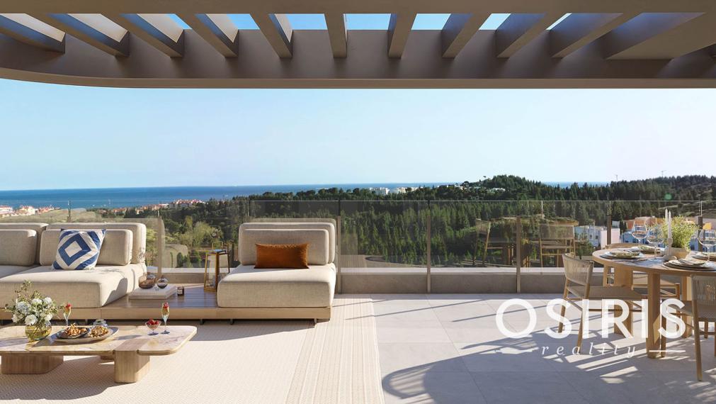 Luxusné 2 až 4-izbové apartmány s panoramatickým výhľadom na more, Costa del Sol