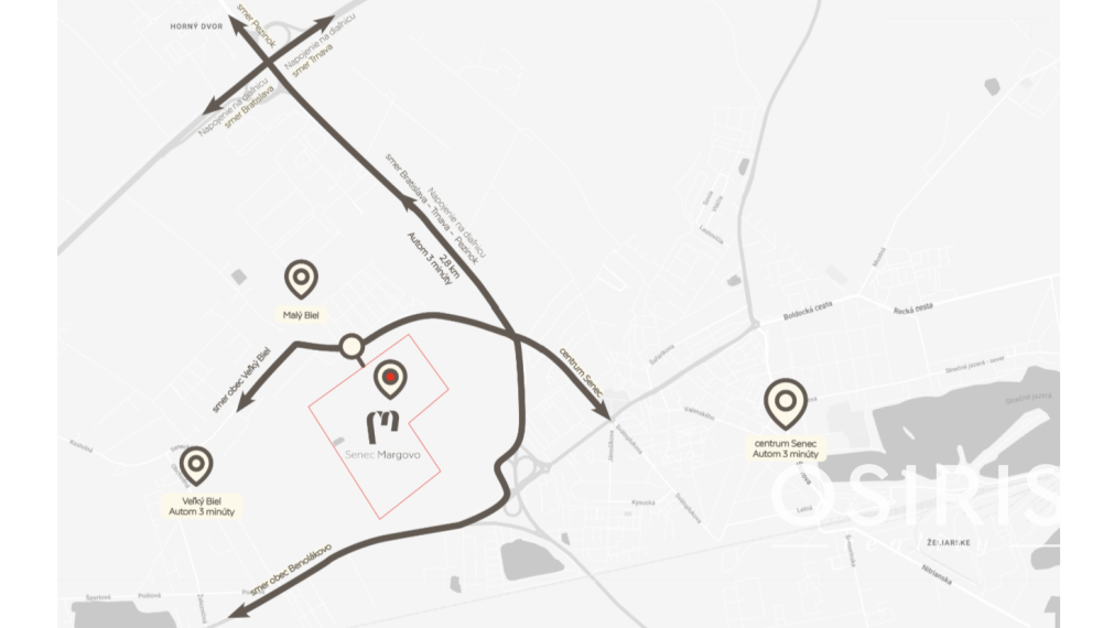 Stavebný pozemok pre výstavbu rodinných domov 40 790 m², Senec
