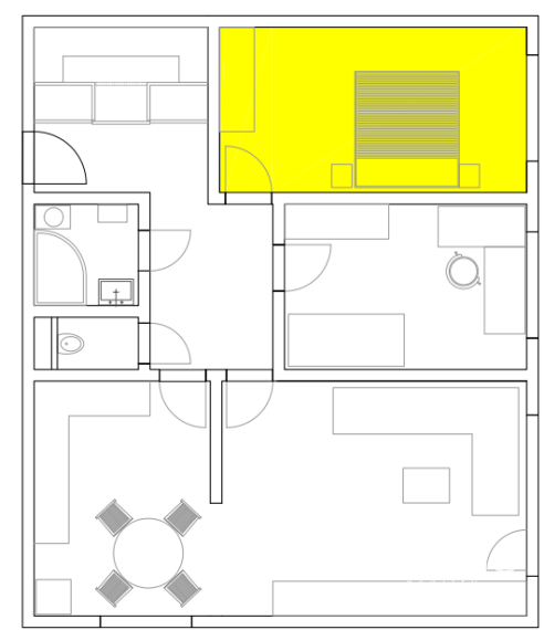 Priestranný kompletne zariadený 3-izbový byt s balkónom