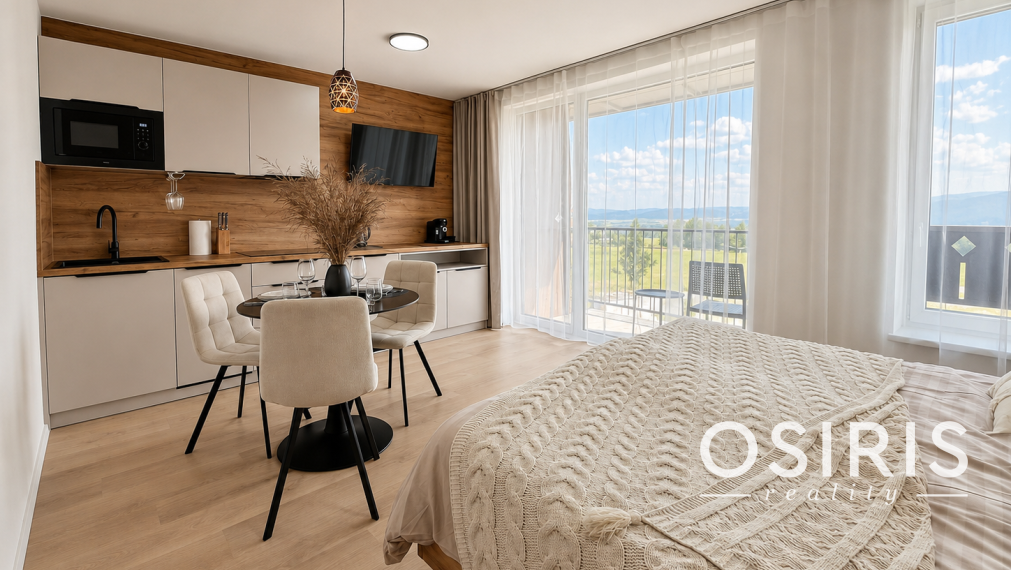 Kompletne zariadený nadštandardný 1-izbový apartmán – Gerlach Rezort