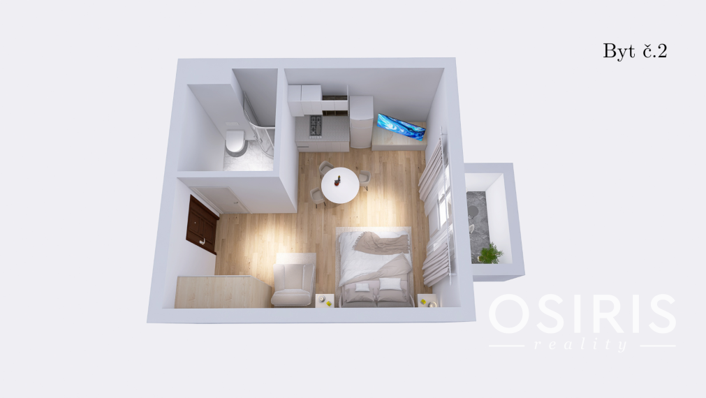 Kompletne zariadený nadštandardný 1-izbový apartmán – Gerlach Rezort