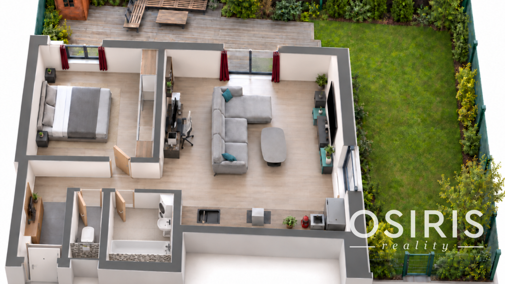Klimatizovaný 2-izbový byt so záhradou 87 m², terasou a parkovaním – Ružinov