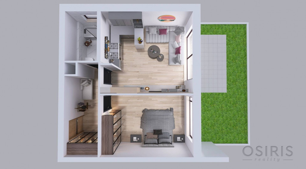 Zariadený 2i byt so záhradou 198m2, novostavba 2016, 1x parkovanie