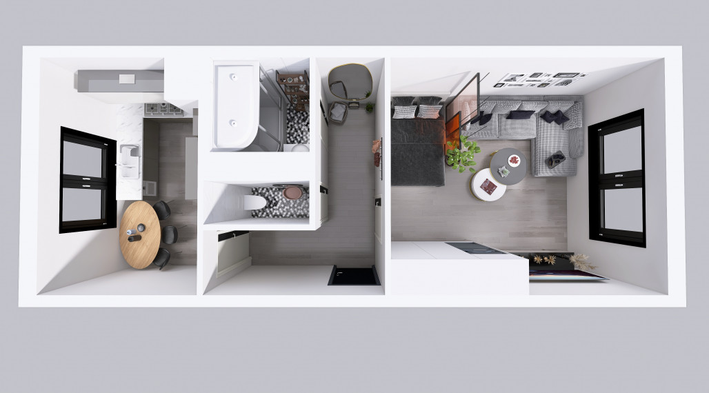 1i byt po čiastočnej rekonštrukcii, Studenohorská ul., Lamač