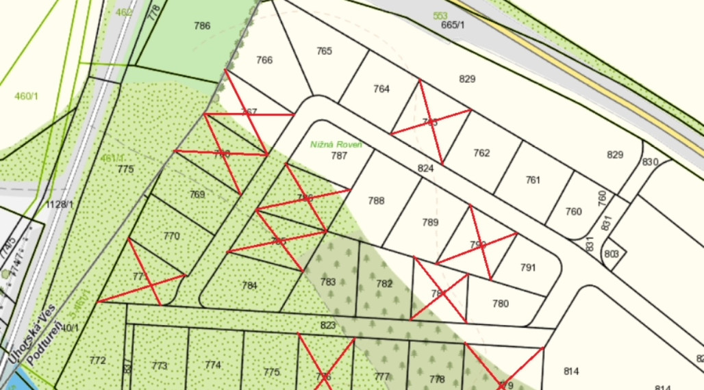 Ponuka pozemkov v Podtúreň 507m2 až 1003m2